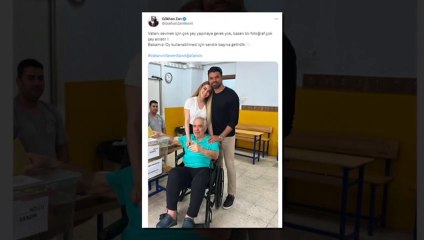 Ailesi ile sandığa giden Gökhan Zan'dan vatandaşlara çağrı