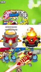 BTD5 TOWERS MEET BTD6 TOWERS 4 #shorts
