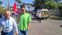 Lazio - Cremonese, l'arrivo all'Olimpico di Miro Klose