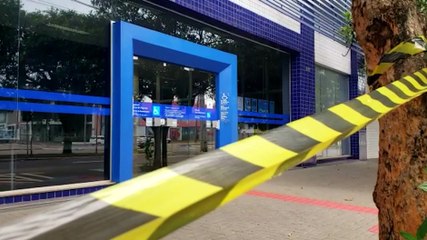 Agência da Caixa no Centro sofre tentativa de arrombamento