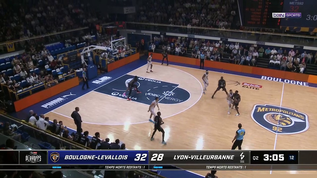 Playoffs Betclic Elite : Boulogne-Levallois s'offre la première manche face à l'ASVEL