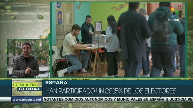 España: Han participado un 29.15 % de los votantes en la jornada de elecciones