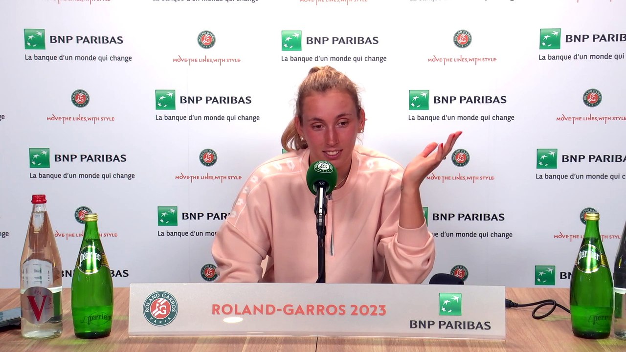 Roland-Garros 2023 - Elise Mertens : "Ce n'était pas mon jour mais j'ai gagné, c'est la seule chose qui était très bien"