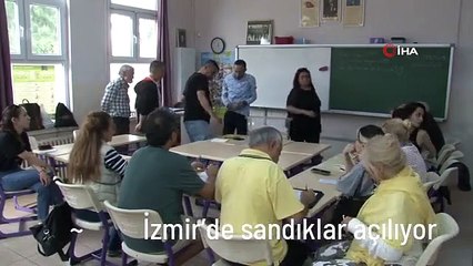 İzmir'de sandıklar açılıyor