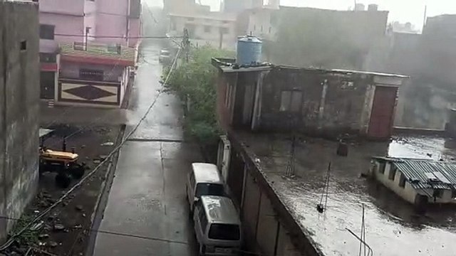 The storm caused havoc, trees were broken at many places, damage to ho