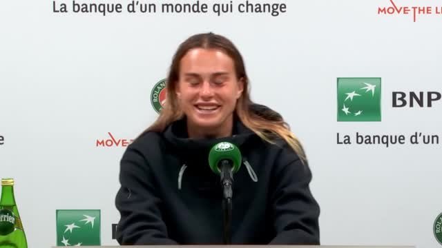 Roland-Garros - Sabalenka : Un match difficile sur le plan émotionnel