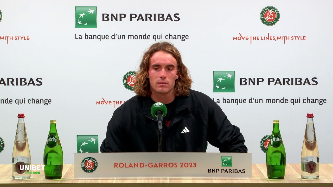 Roland-Garros 2023 - Stefanos Tsitsipas : "What could I do until Wednesday ? As I said, plenty of red wine and baguettes would help do well in Paris"
