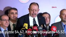 YSK Başkanı Yener: Erdoğan yüzde 54.47, Kılıçdaroğlu yüzde 45.53 oy oranına sahip
