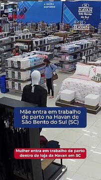 Mulher entra em trabalho de parto dentro de loja da Havan em SC