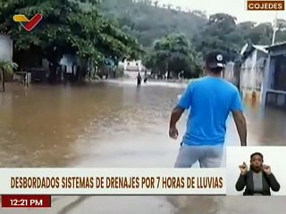 Download Video: 254 cojedeños fueron afectados por el desbordamiento de los drenajes por fuertes lluvias