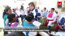 Rutilio Escandón inaugura rehabilitación de casa materna en Chiapas