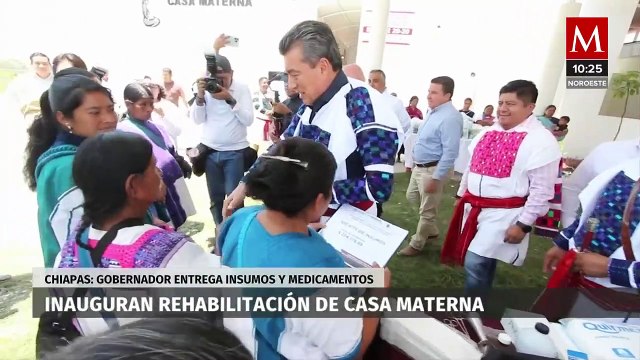 Rutilio Escandón inaugura rehabilitación de casa materna en Chiapas