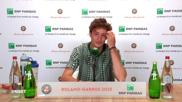 Roland-Garros 2023 - Ugo Humbert : C'est ma première victoire à Roland-Garros et c'est assez spécial car ça fait 4 à 5 ans que j'essaye