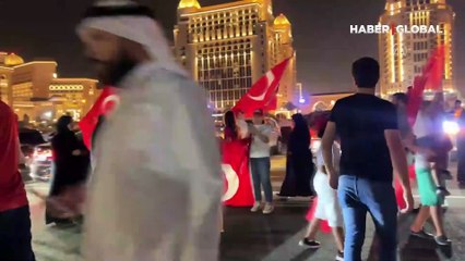 Katar'da Cumhurbaşkanı Erdoğan'ın seçim zaferi böyle kutlandı