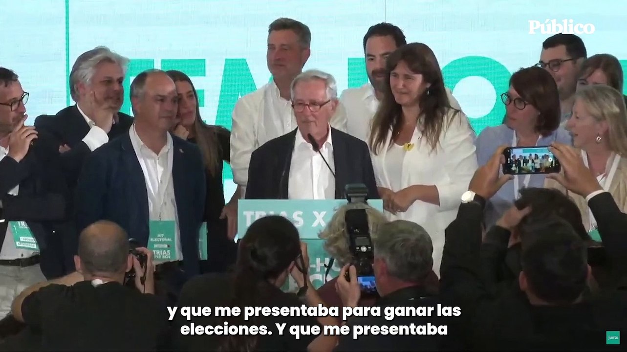 Trias: "Dije que me presentaba para ser alcalde y voy a ser el alcalde de Barcelona"