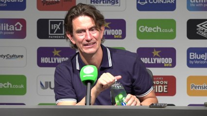 Frank on Brentford's 1-0 City win and hopes they win Champions League