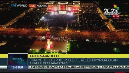 Pdte. de Türkiye anunció que centrará esfuerzos en la recuperación tras terremoto de febrero último