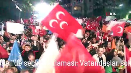 Kocaeli'de seçim kutlaması: Vatandaşlar sokağa akın etti