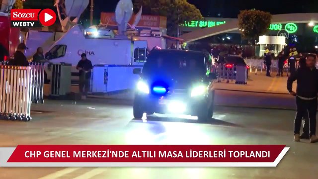 Millet İttifakı liderleri CHP Genel Merkezi'nde bir araya geldi