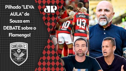 "ISSO NÃO EXISTE! EU NUNCA VI NA VIDA! Como é que o Flamengo FAZ ISSO?" Souza DÁ AULA a Pilhado!