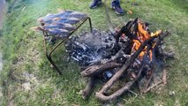 Pescando en un Arroyo de San Salvador, Cocinando Bagres Asado a la Parrilla