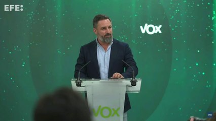 Santiago Abascal destaca que Vox se convierte en un partido "absolutamente decisivo".