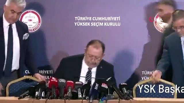 YSK Başkanı Ahmet Yener: Recep Tayyip Erdoğan cumhurbaşkanı olarak seçildi