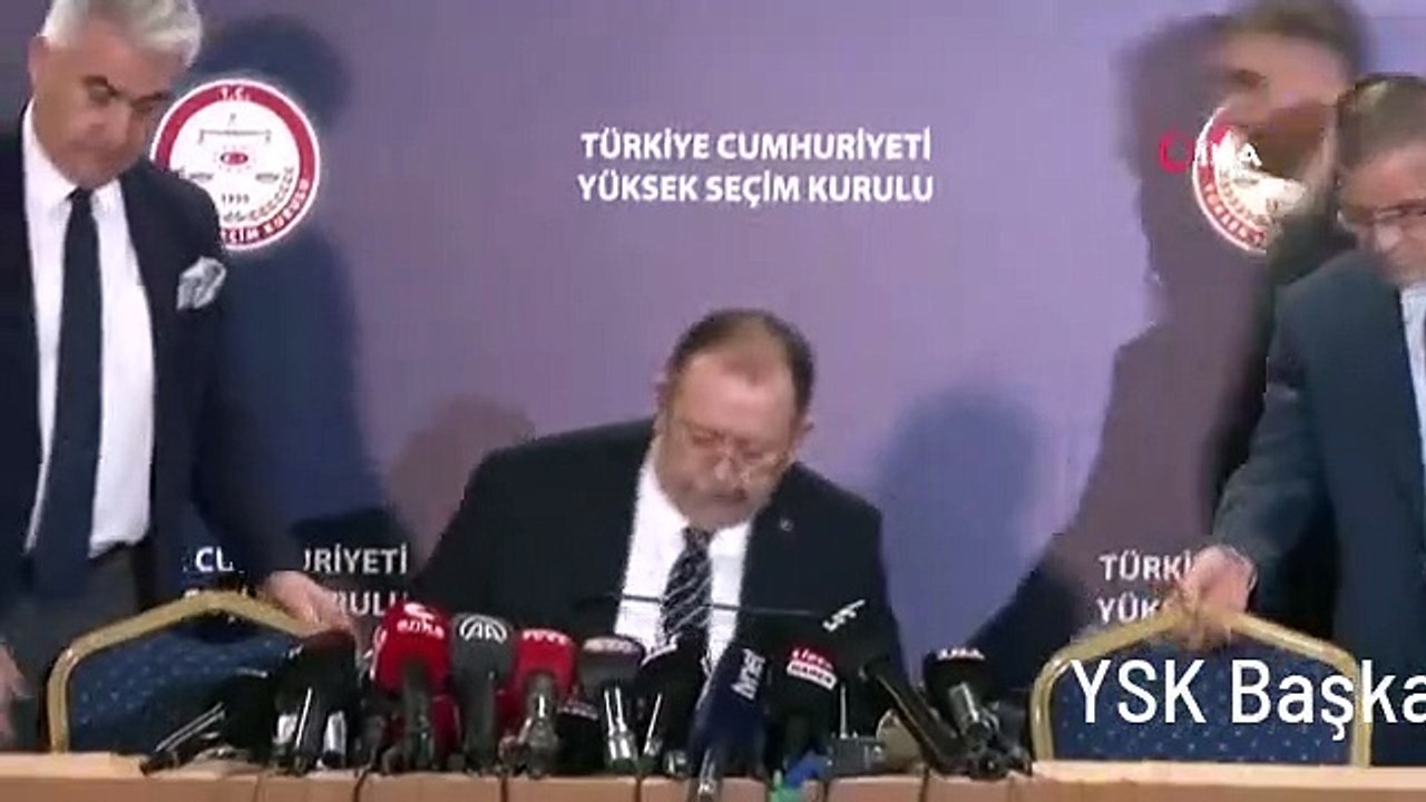 YSK Başkanı Ahmet Yener: Recep Tayyip Erdoğan cumhurbaşkanı olarak seçildi