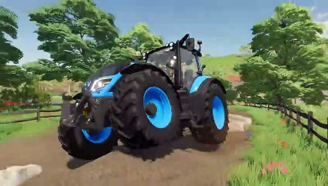 Farming Simulator 22 082 - COLORED JOHN DEERE vs VALTRA TRACTORS DEATH RUN