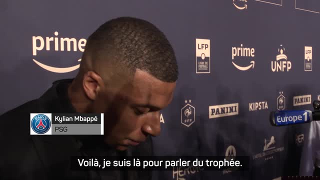 Trophées UNFP - Mbappé : "Je vais honorer mon contrat"