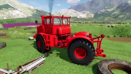 Farming Simulator 22 102 - COLORED KIROVETS TRACTORS DEATH RUN