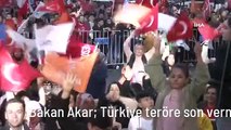 Bakan Akar: Türkiye teröre son vermekte ne kadar kararlı olduğunu belirtti. Bundan sonrası bize kalmış