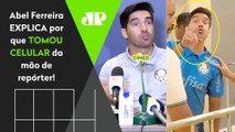 TEVE CONFUSÃO! Abel Ferreira TOMA CELULAR da mão de JORNALISTA da GLOBO e SE EXPLICA em coletiva no Palmeiras!