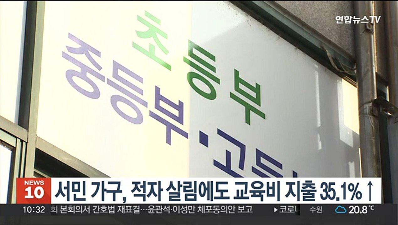 서민 가구, 적자 살림에도 교육비 지출 35.1%↑