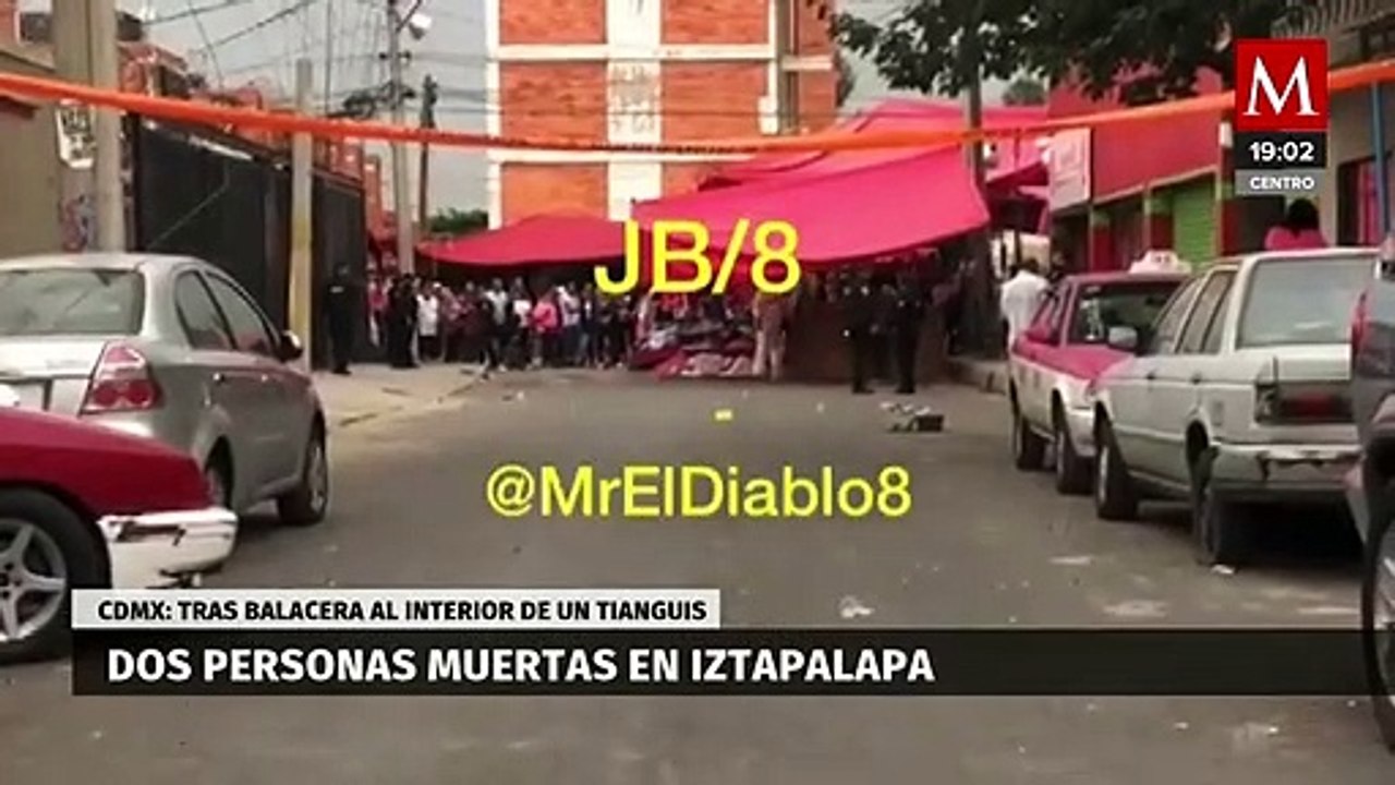Balacera en tianguis de Iztapalapa, Ciudad de México deja como saldo dos muertos y tres heridos