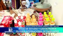 San Luis: Becas de estudio y gastronomía en Feria Internacional de Embajadas
