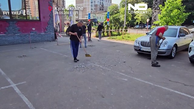 شاهد: آثار الدمار بعد هجوم روسي هائل بالمسيّرات استهدف العاصمة الأوكرانية كييف