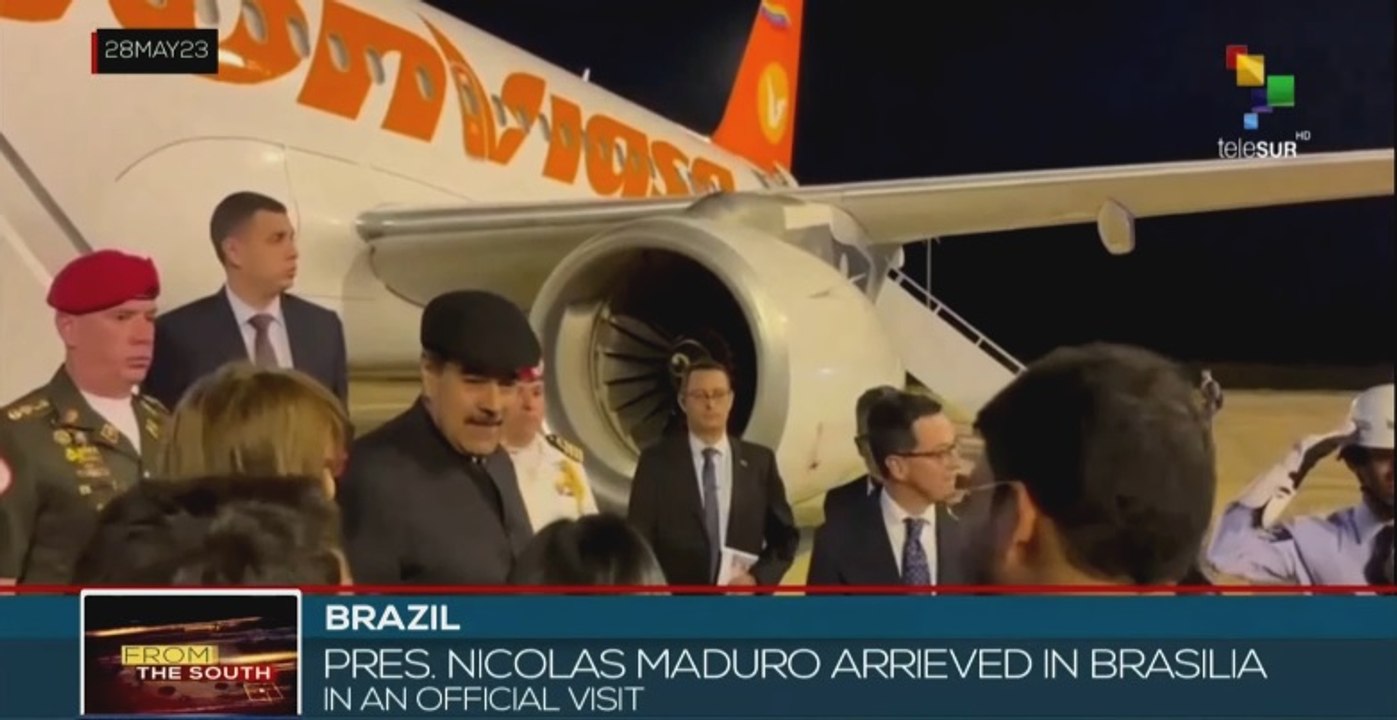 President Nicolas Maduro arrives in Brazil on official visit to strengthen bilateral ties