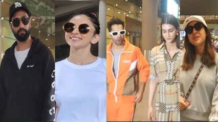 Download Video: Sara Ali Khan, Vicky Kaushal, Kriti Sanon, Varun Dhawan & These Actors Come Back From IIFA 2023!