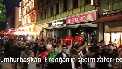 Viyana'da Cumhurbaşkanı Erdoğan'ın seçim zaferi coşkuyla kutlandı