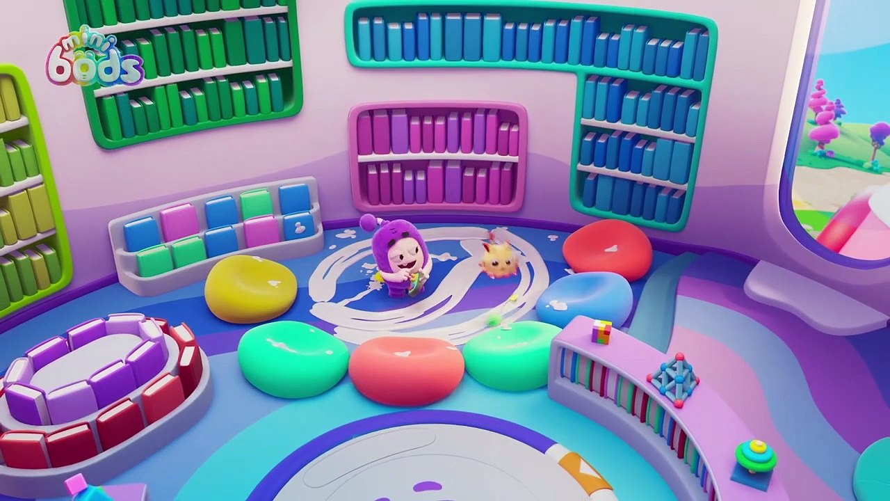 Jeff's Very Messy Friend - Minibods -  Moonbug Kids - Fun with Friends - Funny Cartoons for Kids