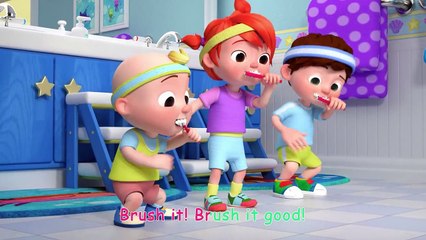 Brush Your Teeth Song (Brush Along Version) - CoComelon - Moonbug Kids - Color Time