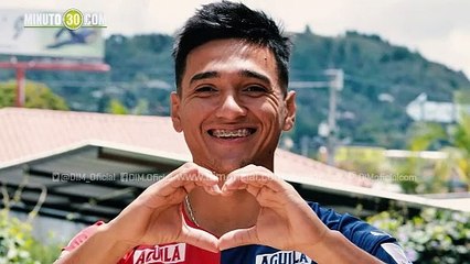 Israel Escalante muy contento por su primer gol con Independiente Medellín