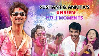 Sushant Singh Rajput & Ankita Lokhande’s Unforgettable Holi Moments | Throwback Video