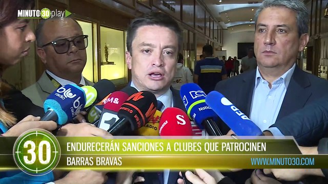 ENDURECERÁN SANCIONES A CLUBES QUE PATROCINEN BARRAS BRAVAS