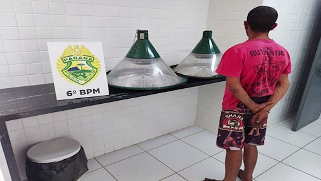 Luminárias furtadas no Lago Municipal são recuperadas pela PM