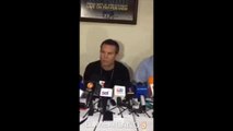 JC Chávez en conferencia de prensa nos habla de lo acontecido-