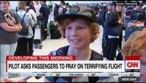 Pilot of shaking plane asks passengers to pray