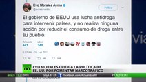 Evo Morales critica la política de EE.UU. contra el narcotráfico