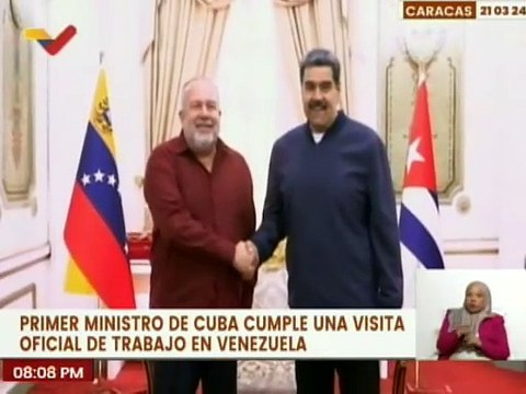 Pdte. Nicolás Maduro se reúne con el Primer Ministro de Cuba para fortalecer vínculos bilaterales